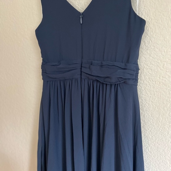 NWOT Thoughts of Hue Navy Blue Surplice Maxi Dress - Picture 6 of 8